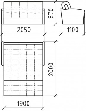 КОРАЛЛ 2 Диван БД 1800 в Тюмени - tumen.mebel24.online | фото 5