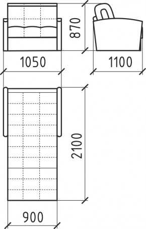 КОРАЛЛ 2 Кресло-кровать КР/КР в Тюмени - tumen.mebel24.online | фото 3