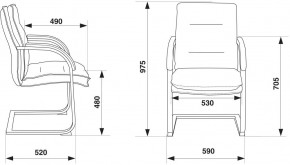 Кресло Бюрократ T-9927SL-LOW-V/BLACK в Тюмени - tumen.mebel24.online | фото 4