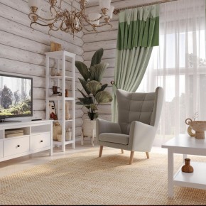 Кресло для отдыха Саари светло-серое, ткань рогожка в Тюмени - tumen.mebel24.online | фото 4