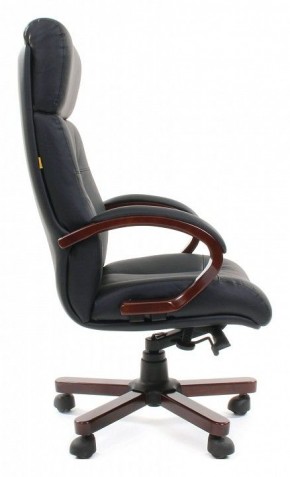 Кресло для руководителя Chairman 421 черный/орех темный, черный в Тюмени - tumen.mebel24.online | фото 3