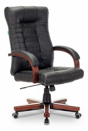 Кресло для руководителя KB-10WALNUT/B/LEATH в Тюмени - tumen.mebel24.online | фото