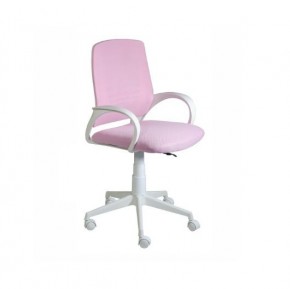 Кресло Ирис White сетка/ткань розовая в Тюмени - tumen.mebel24.online | фото 1