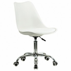 Кресло стул BRABIX "Eames MG-310 CH", хром, пластик белый, экокожа белая, 532923 в Тюмени - tumen.mebel24.online | фото 2