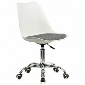 Кресло стул BRABIX "Eames MG-310 CH", хром, пластик белый, ткань серая, 532924 в Тюмени - tumen.mebel24.online | фото 2