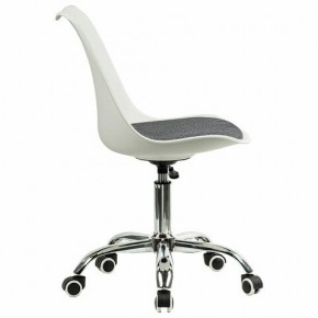 Кресло стул BRABIX "Eames MG-310 CH", хром, пластик белый, ткань серая, 532924 в Тюмени - tumen.mebel24.online | фото 3