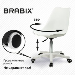 Кресло стул BRABIX "Eames MG-310 PL", пластик белый, экокожа белая, 532926 в Тюмени - tumen.mebel24.online | фото 5