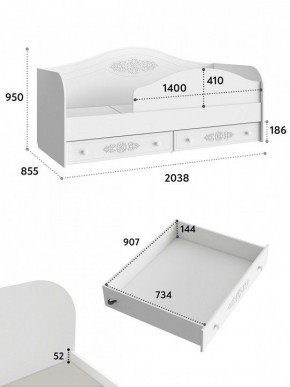 Кровать Ассоль АС-10 в Тюмени - tumen.mebel24.online | фото 6