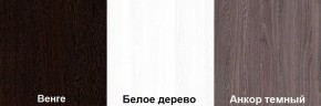 Кровать-чердак Пионер 1 (800*1900) Белое дерево, Анкор темный, Венге в Тюмени - tumen.mebel24.online | фото 3