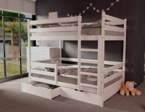 Кровать двухъярусная без крыши 80*160 Белый в Тюмени - tumen.mebel24.online | фото