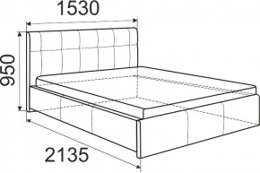 Кровать Изабелла с латами Newtone cacao 1600x2000 в Тюмени - tumen.mebel24.online | фото 5