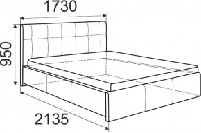 Кровать Изабелла с латами Newtone cacao 1600x2000 в Тюмени - tumen.mebel24.online | фото 6