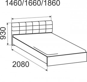 Кровать Лита с подъемным механизмом 1600*2000 в Тюмени - tumen.mebel24.online | фото 4