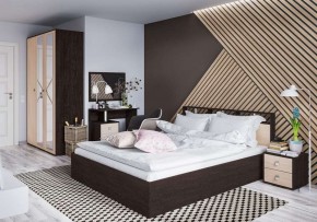 Кровать Ненси-2 1.6 Ортопед на опорах венге/дуб молочный в Тюмени - tumen.mebel24.online | фото 2