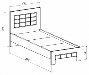 Кровать односпальная Изабель ИЗ-700К в Тюмени - tumen.mebel24.online | фото 2