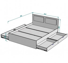 Кровать Ольга L34 (1600) 4 ящика в Тюмени - tumen.mebel24.online | фото 2