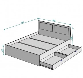 Кровать Ольга L39 (1600) 2 ящика в Тюмени - tumen.mebel24.online | фото 2