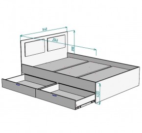 Кровать Ольга L42 (1400) 2 ящика в Тюмени - tumen.mebel24.online | фото 5