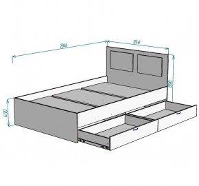 Кровать Ольга L45 (1200) 2 ящика в Тюмени - tumen.mebel24.online | фото 2