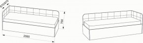 Кровать Зарина угловая Newtone light beige угол левый в Тюмени - tumen.mebel24.online | фото 4
