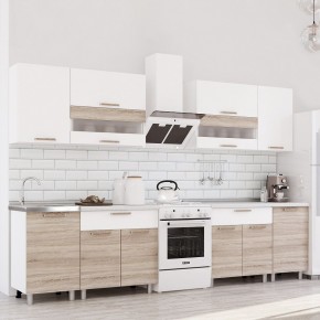 Кухня Айсбери 2.4 м (Белый/Дуб Сонома) в Тюмени - tumen.mebel24.online | фото