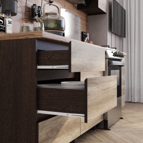 Кухня Энигма 1.6 м (венге/дуб каньон) в Тюмени - tumen.mebel24.online | фото 2