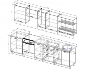 Кухонный гарнитур Бланка 3000 (Стол. 38мм) в Тюмени - tumen.mebel24.online | фото 2