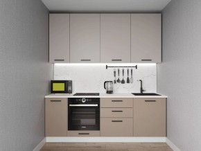 Кухонный гарнитур Каппучино 2200 h950 (Стол. 38мм) в Тюмени - tumen.mebel24.online | фото