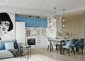 Кухонный гарнитур Капри 2550 (Стол. 26мм) в Тюмени - tumen.mebel24.online | фото 1