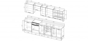Кухонный гарнитур Меренга 3000 (Стол. 38мм) в Тюмени - tumen.mebel24.online | фото 2