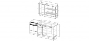 Кухонный гарнитур Ниагара 1200 (Стол. 38мм) в Тюмени - tumen.mebel24.online | фото 2