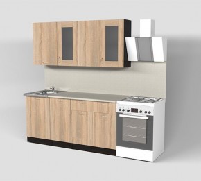 Кухонный гарнитур Симона демо 1700 (Венга/Дуб Сонома) в Тюмени - tumen.mebel24.online | фото 1