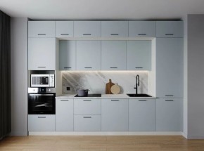 Кухонный гарнитур Смоки 3400 (Стол. 38мм) в Тюмени - tumen.mebel24.online | фото