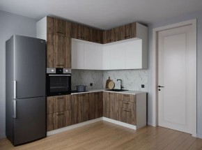 Кухонный гарнитур Старое Дерево 2200*1700 (Стол. 38мм) в Тюмени - tumen.mebel24.online | фото