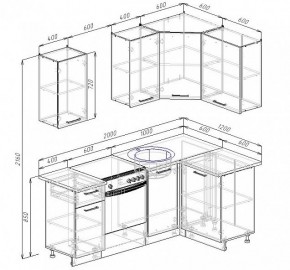 Кухонный гарнитур угловой Бланка 2000х1200 (Стол. 38мм) в Тюмени - tumen.mebel24.online | фото 2