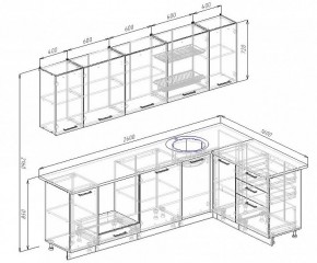 Кухонный гарнитур угловой Бланка 2600х1600 (Стол. 38мм) в Тюмени - tumen.mebel24.online | фото 2