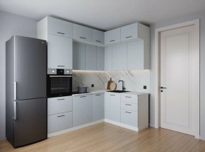 Кухонный гарнитур угловой Смоки 2200*1700 (Стол. 38мм) в Тюмени - tumen.mebel24.online | фото