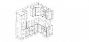 Кухонный гарнитур угловой Смоки 2400*1600 (Стол. 38мм) в Тюмени - tumen.mebel24.online | фото 2