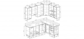 Кухонный гарнитур Умбра 2200*1600 h950 (Стол. 38мм) в Тюмени - tumen.mebel24.online | фото 2