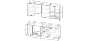 Кухонный гарнитур Умбра 2400 h950 (Стол. 38мм) в Тюмени - tumen.mebel24.online | фото 2