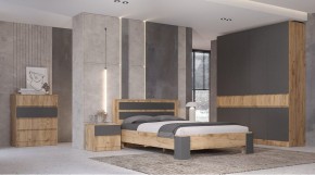 ЛЕНОРА Спальный гарнитур (модульный) графит в Тюмени - tumen.mebel24.online | фото