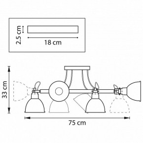 Люстра на штанге Lightstar Acrobata 761060 в Тюмени - tumen.mebel24.online | фото 2