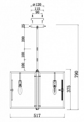 Люстра на штанге Maytoni Marmo MOD099PL-06G в Тюмени - tumen.mebel24.online | фото 4