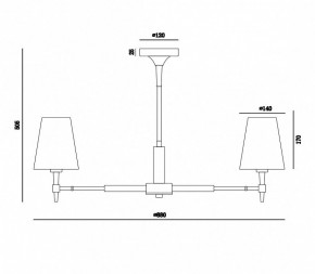 Люстра на штанге Maytoni Zaragoza H001CL-07BS в Тюмени - tumen.mebel24.online | фото 4