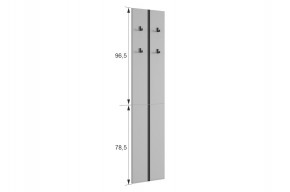 МЕРСИ Прихожая (модульная) графит в Тюмени - tumen.mebel24.online | фото 3