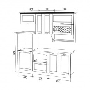 МИЛАНО Кухонный гарнитур 2,0 м Компоновка №3 в Тюмени - tumen.mebel24.online | фото 6