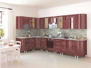 Модульная кухня Танго бордо в Тюмени - tumen.mebel24.online | фото 4