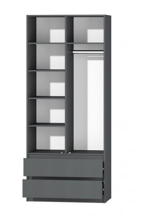 МС "Хилтон" Шкаф №3 900 (Графит) в Тюмени - tumen.mebel24.online | фото 3