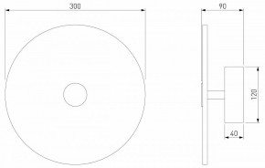Накладной светильник Eurosvet Thasos 40341 LED латунь в Тюмени - tumen.mebel24.online | фото 5