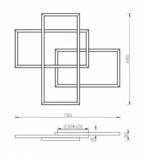 Накладной светильник Maytoni Rida MOD015CL-L80W в Тюмени - tumen.mebel24.online | фото 2